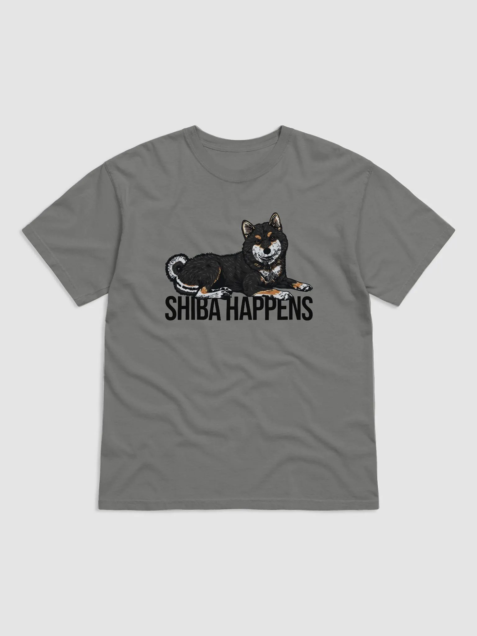 Shiba Happens T-Shirt of a Shiba Inu (Tricolor) | Funny T-Shirt for Shiba Inu Paw-rents product image (14)