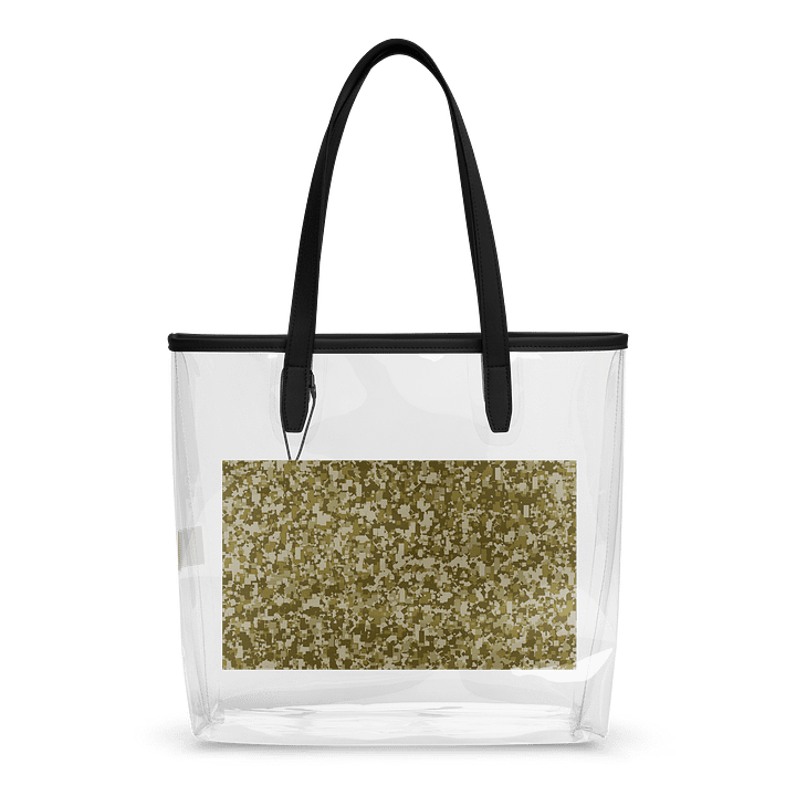 Pixelated Camo Clear Tote Bag product image (2)