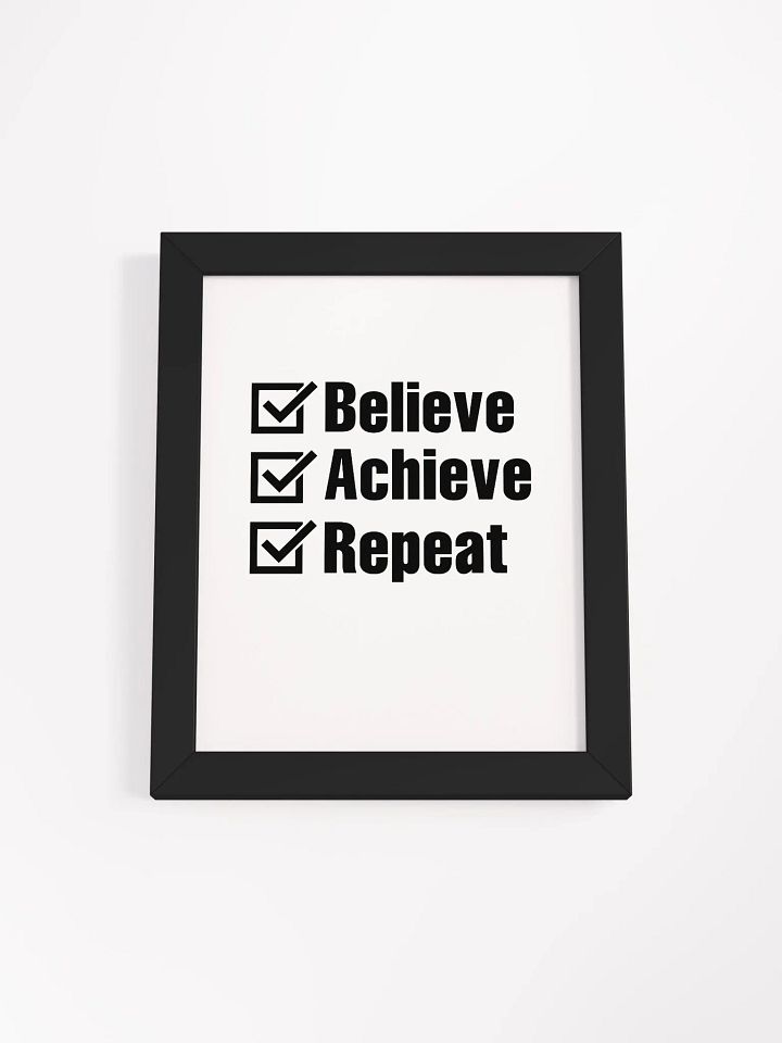 Believe, Achieve, Repeat - Poster product image (1)