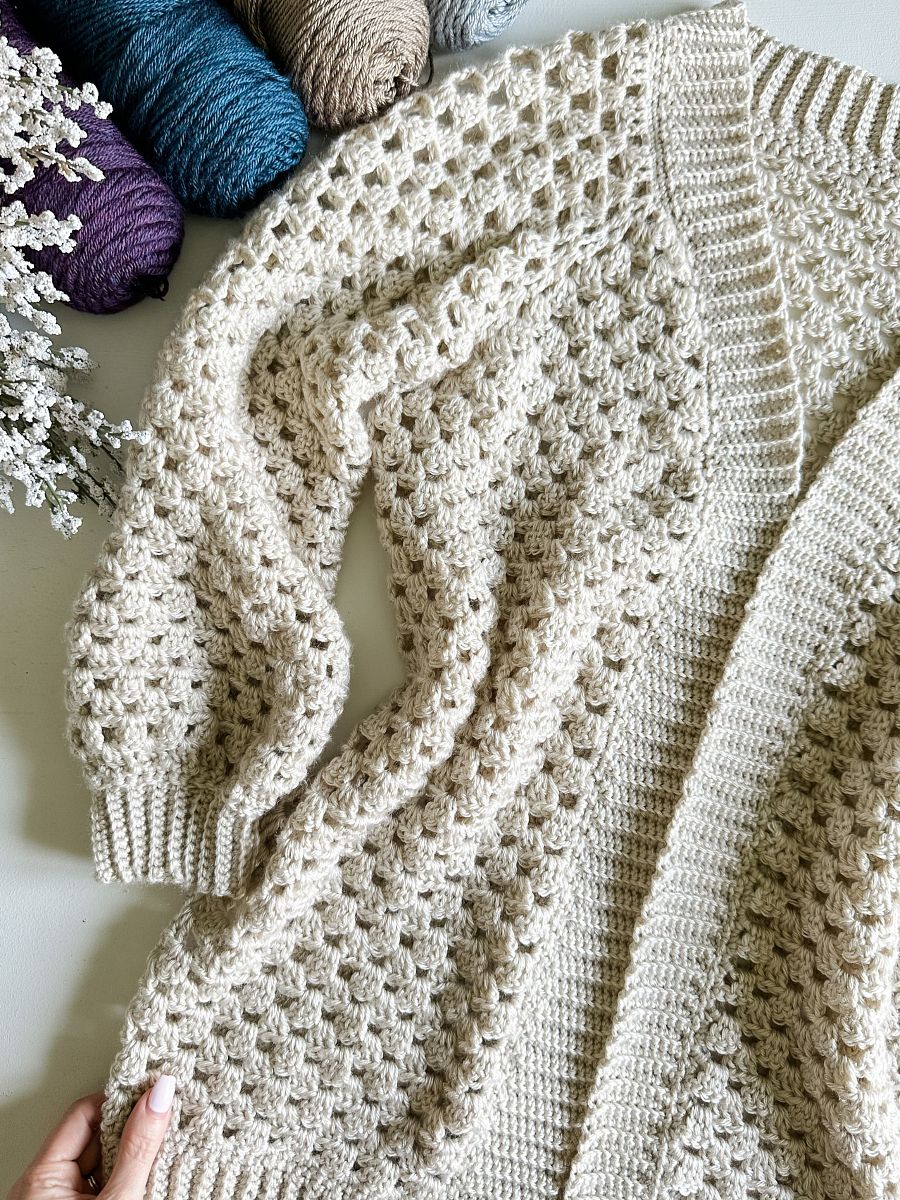 Granny Pop Cardigan Crochet Pattern product image (5)