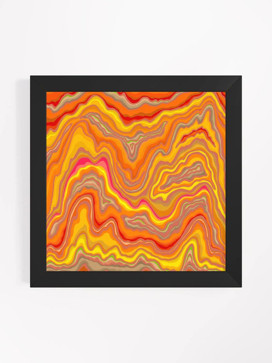 Psychedelic Wave Framed Poster - Stone No. 12 product image (1)