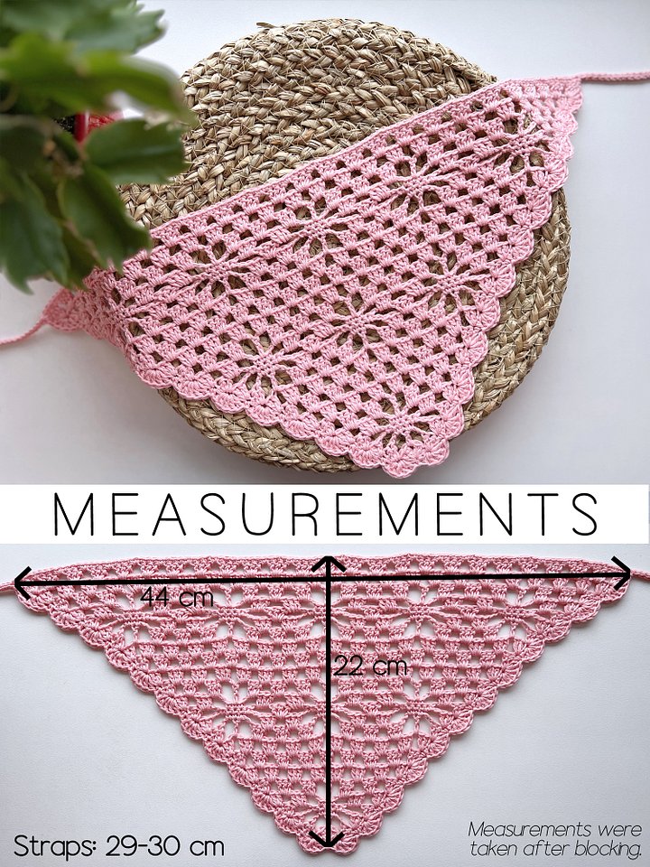 Crochet Pattern: Floral Granny Stitch Bandana product image (2)