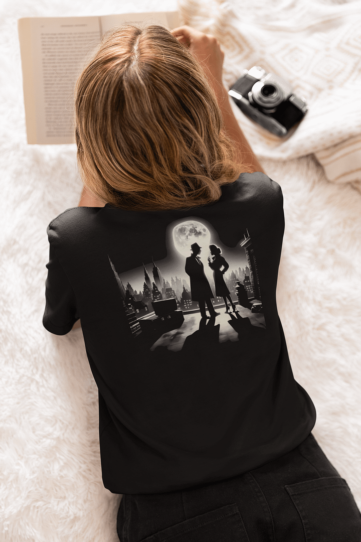 Moonlight Mischief: A Rooftop Rendezvous (Womens Tee) product image (2)