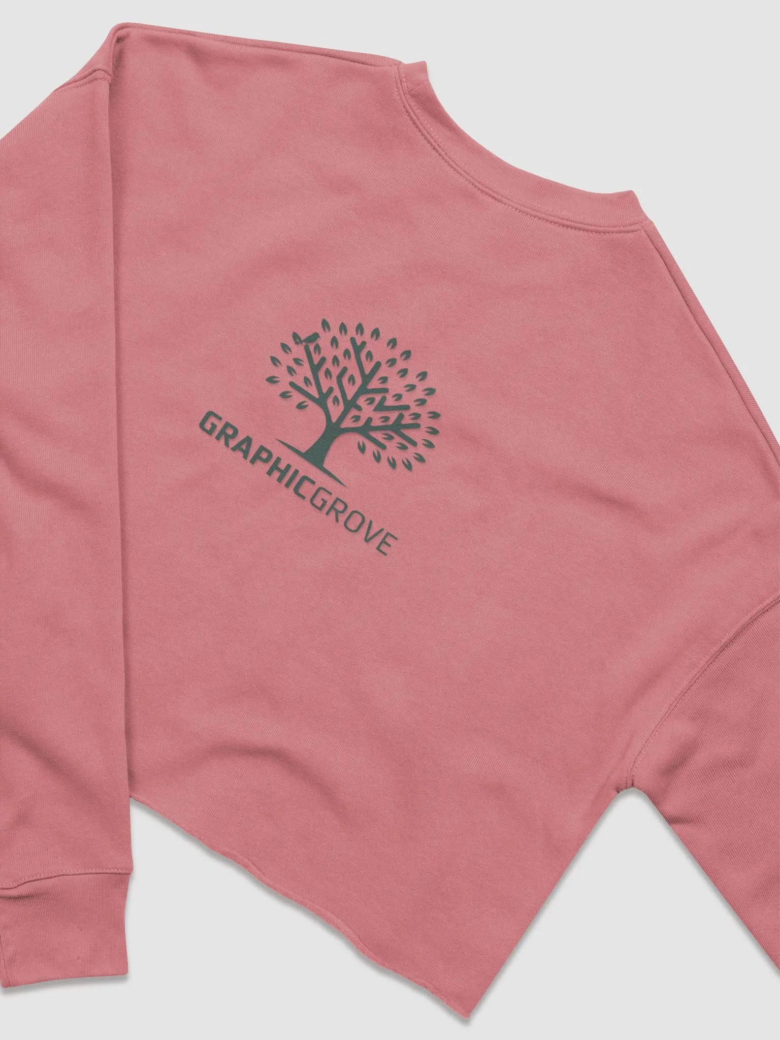 Graphic Grove Women's Fleece Crop Sweatshirt - Stylish Grove-Inspired Tree Design product image (6)