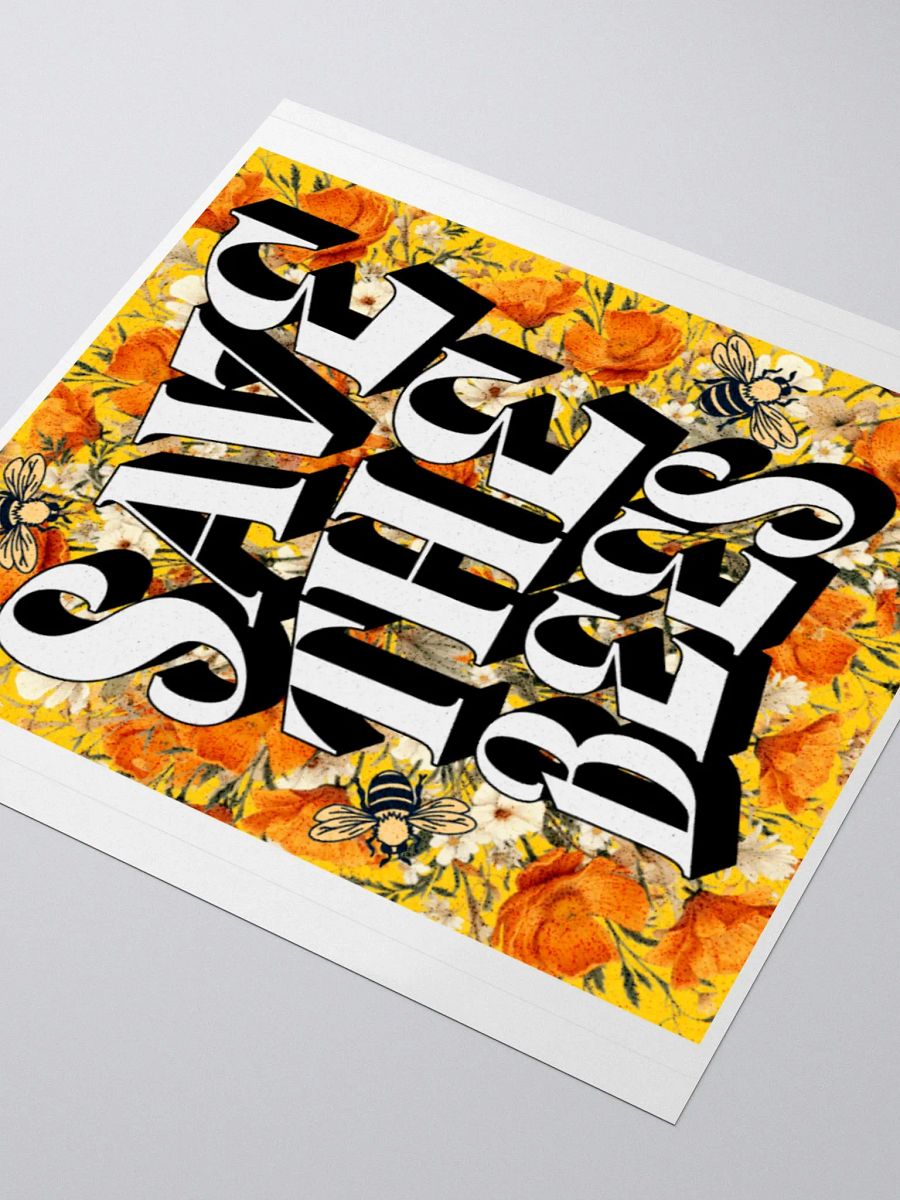 Save the Bees Vibrant Stickers product image (7)