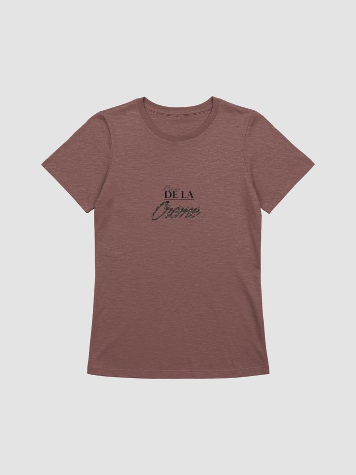 Women's Supersoft Relaxed-fit T-Shirt De La Creme Slogan product image (1)