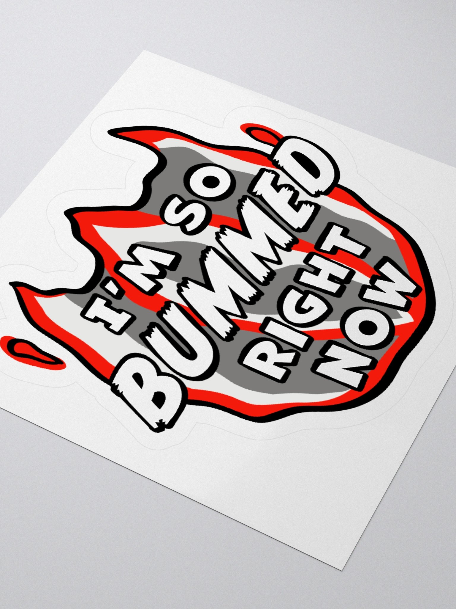 Bummed Out - Kiss Cut Sticker product image (7)