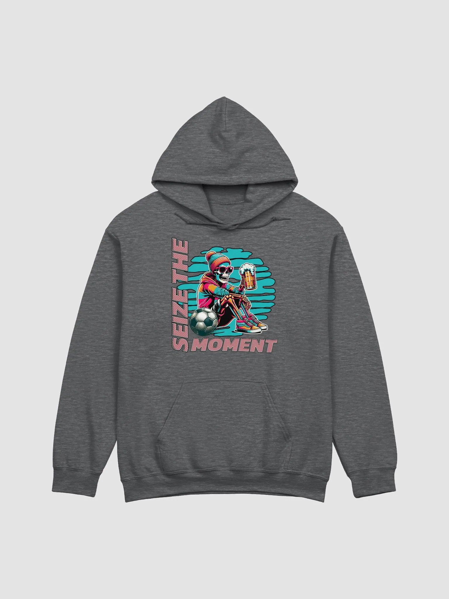 Seize The Moment Skeleton Beer Soccer Streetwise Hoodie product image (4)