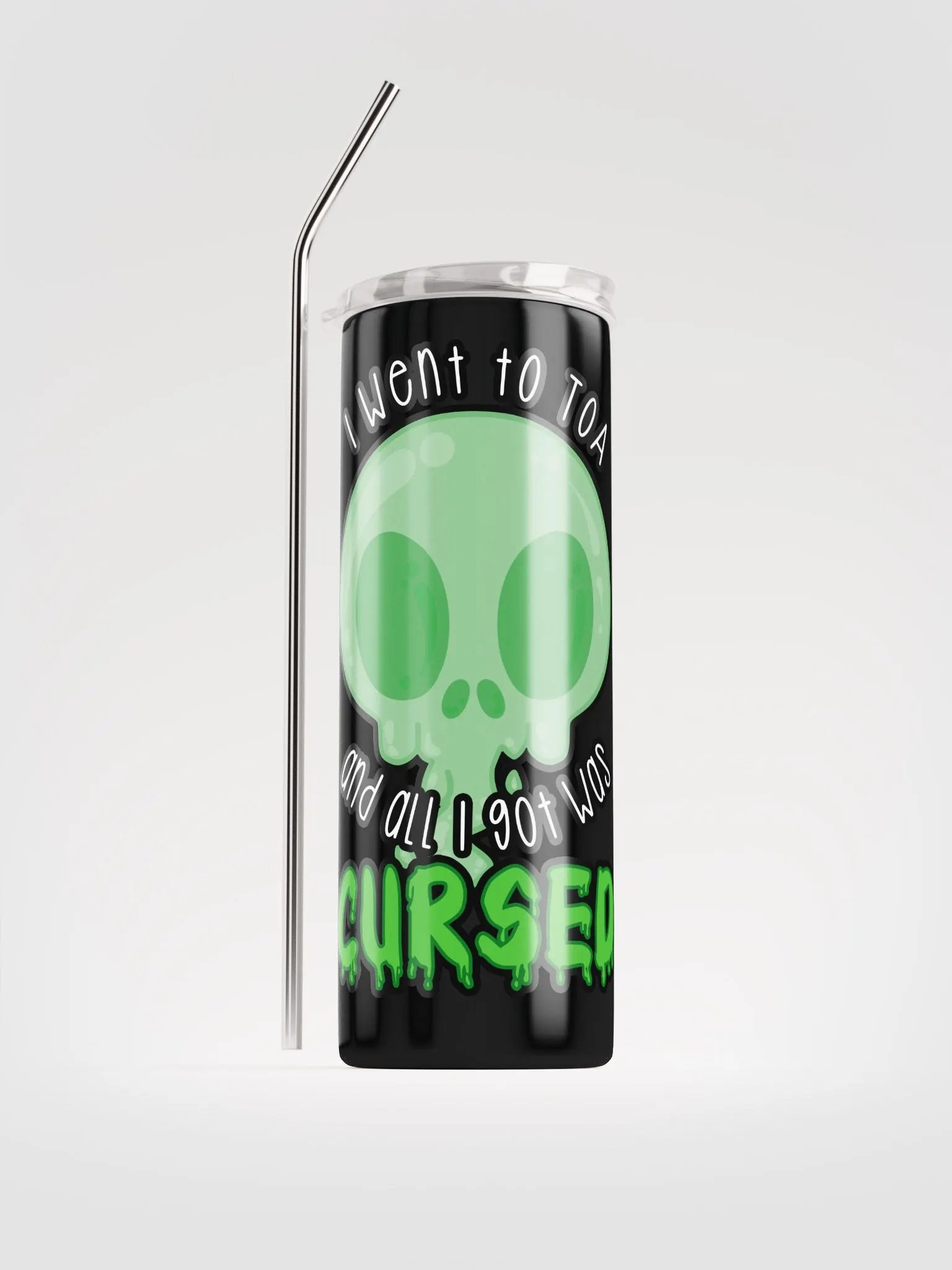 All I Got Was Cursed - Monk - Tumbler w/Straw product image (1)