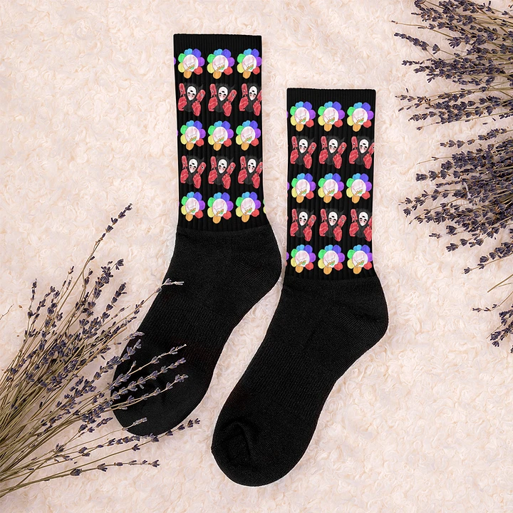 Black Flower and Visceral Socks product image (1)
