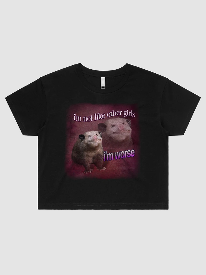 I'm not like other girls, I'm worse Crop Top product image (1)