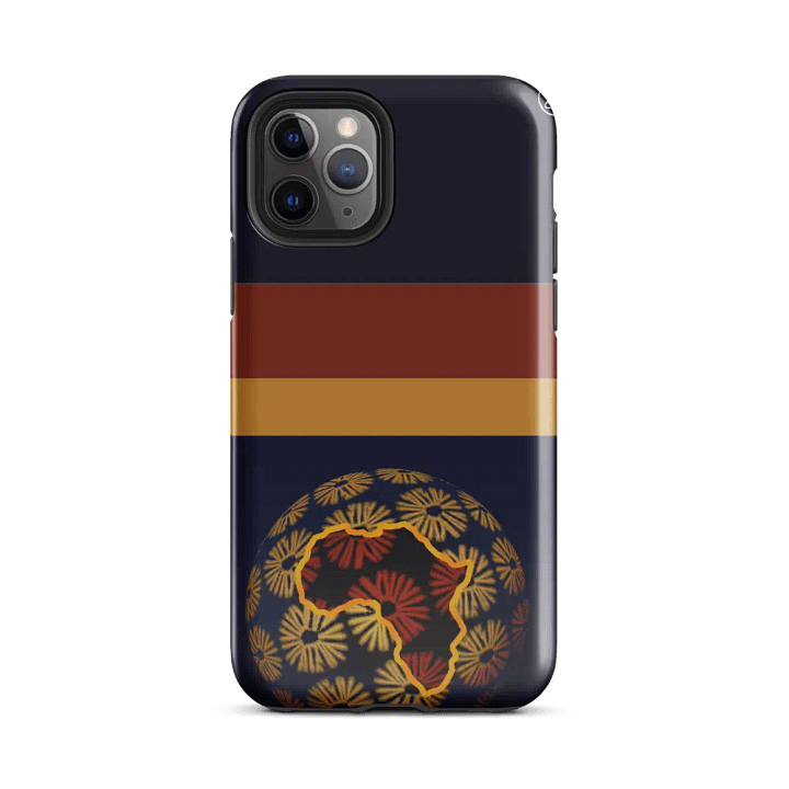 African Floral Globe iPhone Tough Case product image (2)