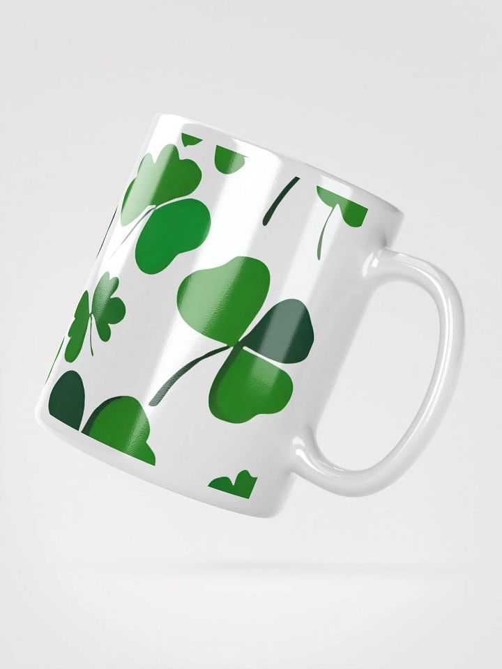 Clover Leaf Artistic Design White Mug product image (4)