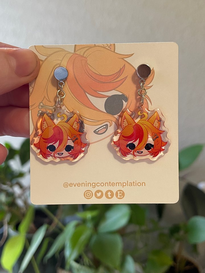 Buff Pup - Acrylic Earrings product image (1)