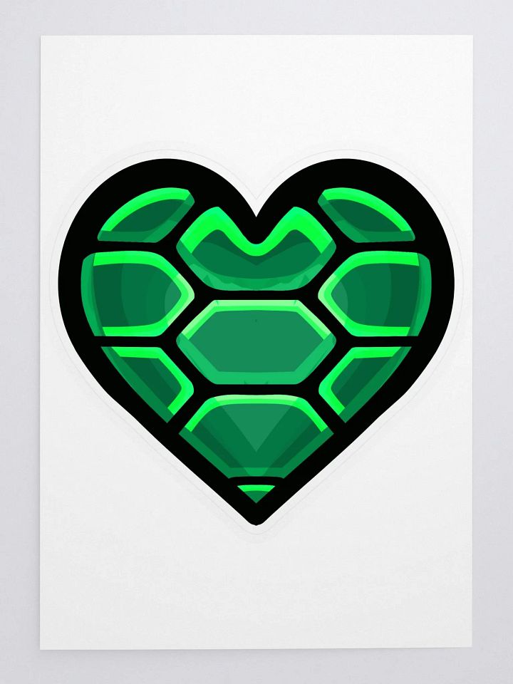 Turtle Heart Cut Sticker product image (1)