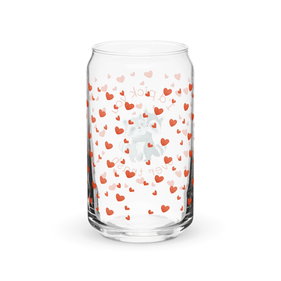 "I’d Pick You Over Trash" Glass Tumbler with Straw product image (6)