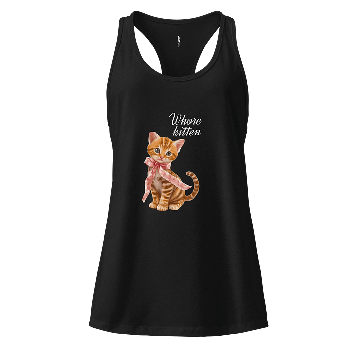 Whimsical Kitten Racerback Tank product image (1)
