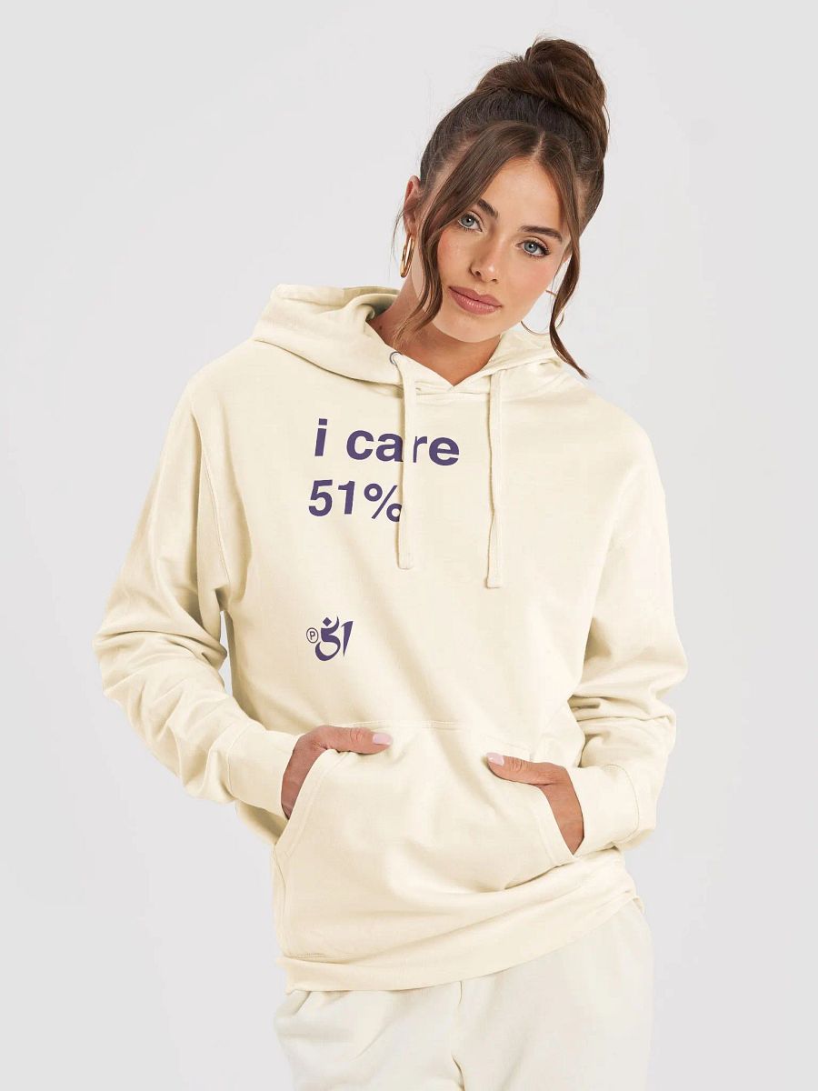 I care 51% hoodie product image (5)