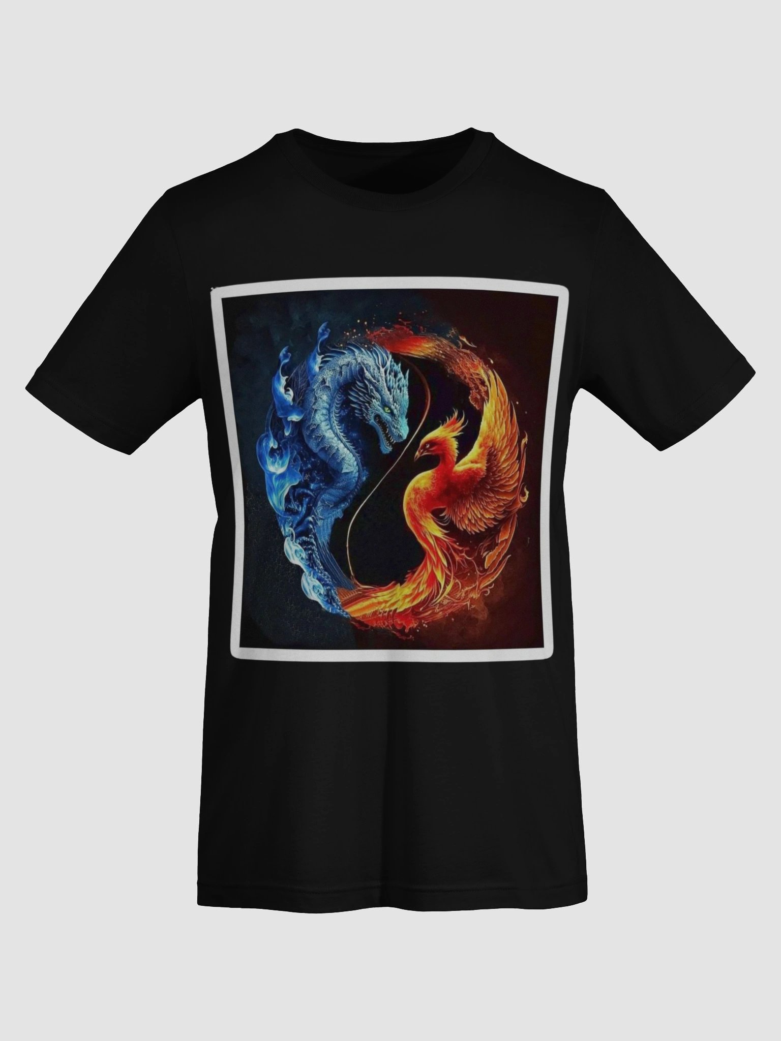 Dragon & Phoenix Yin-Yang T-Shirt product image (4)