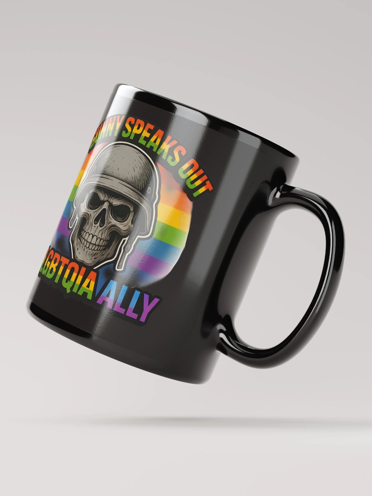Rainbow Skull LGBTQIA Ally Mug product image (4)