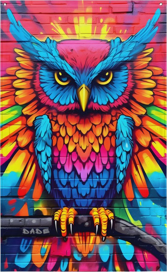 Rave Owl flag product image (1)