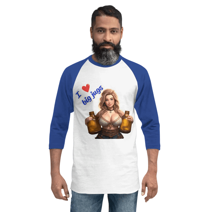 I ❤️ Big Jugs - Baseball Shirt product image (32)