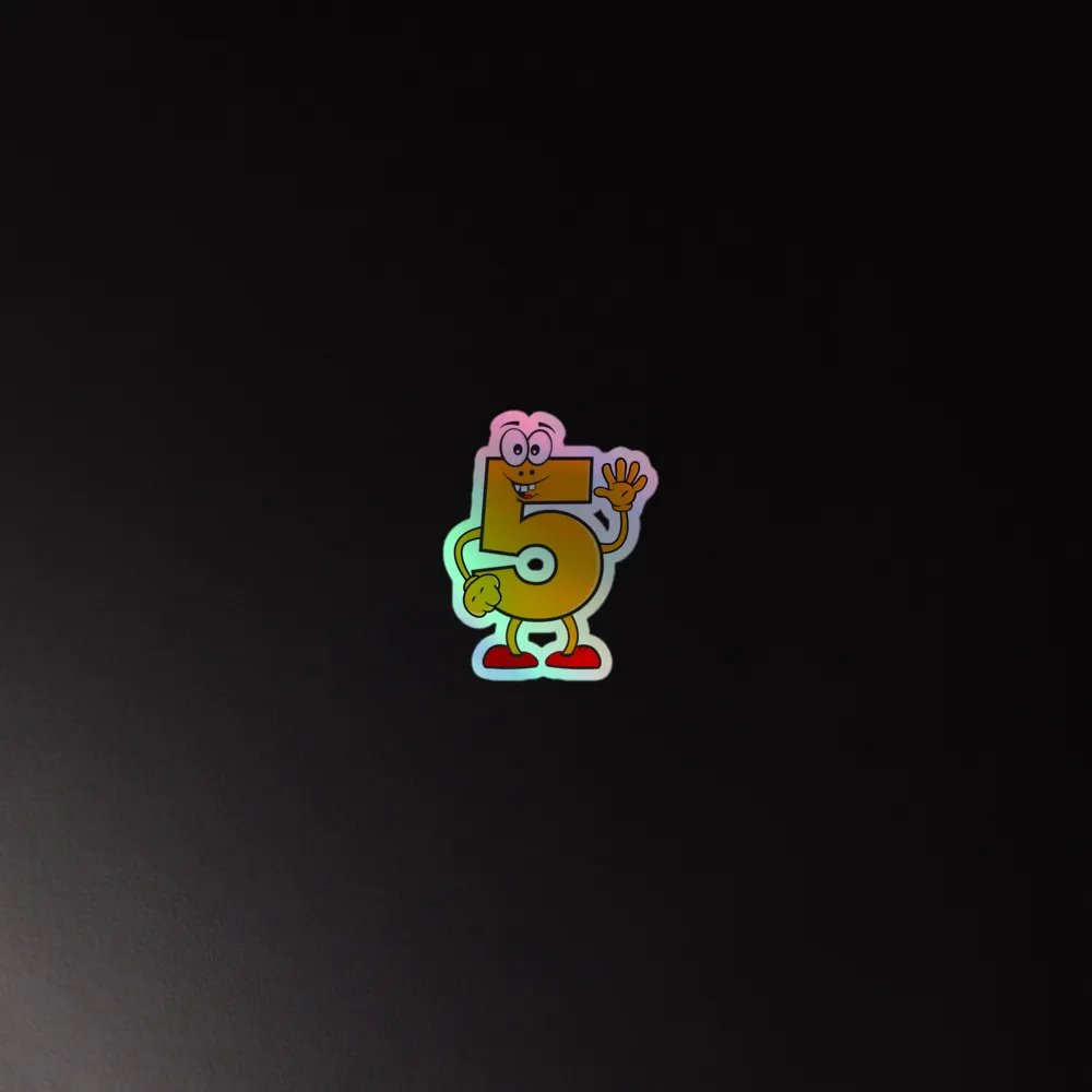 Funky 5 Vibes Holographic Sticker Set product image (4)
