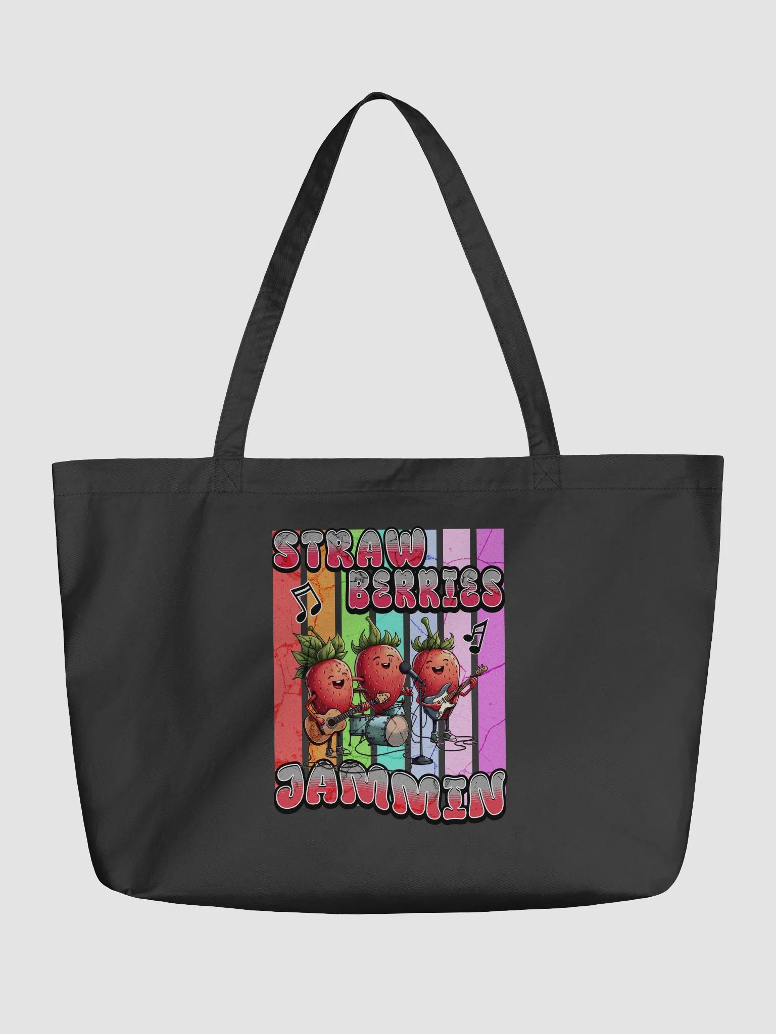 Strawberries Jammin Organic Cotton Statement Tote product image (2)