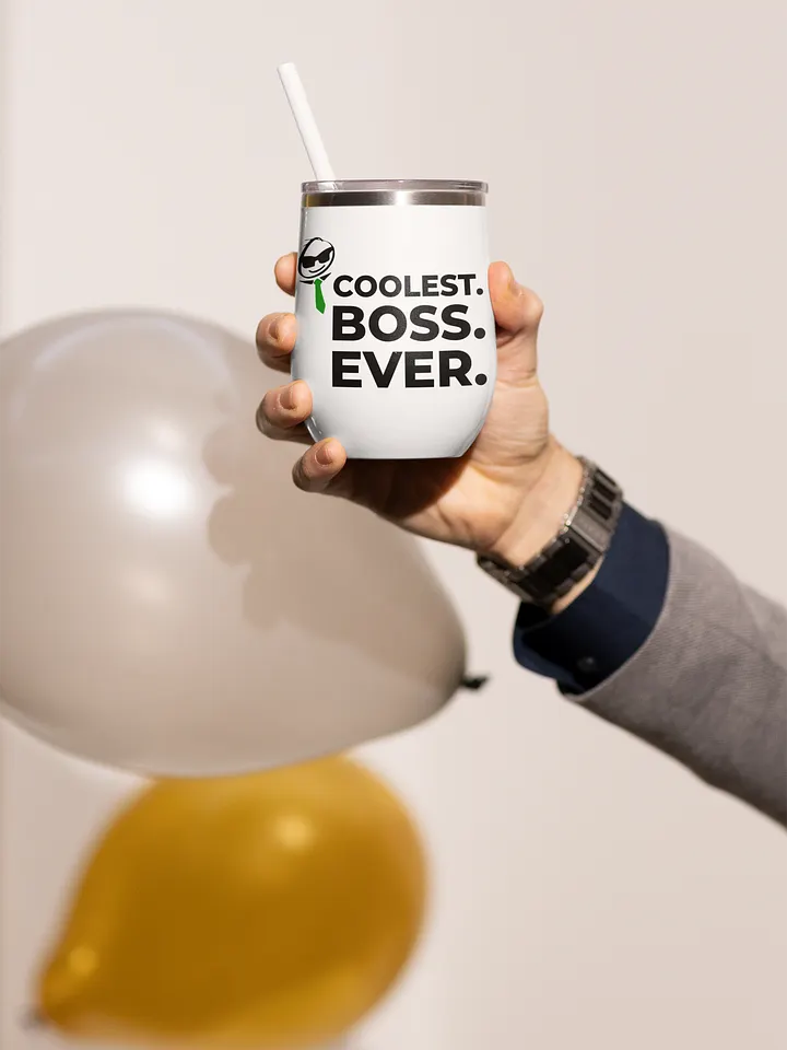 Insulated Wine Tumbler – Coolest Boss Ever | Luxe, Spill-Proof & Leadership-Ready product image (2)
