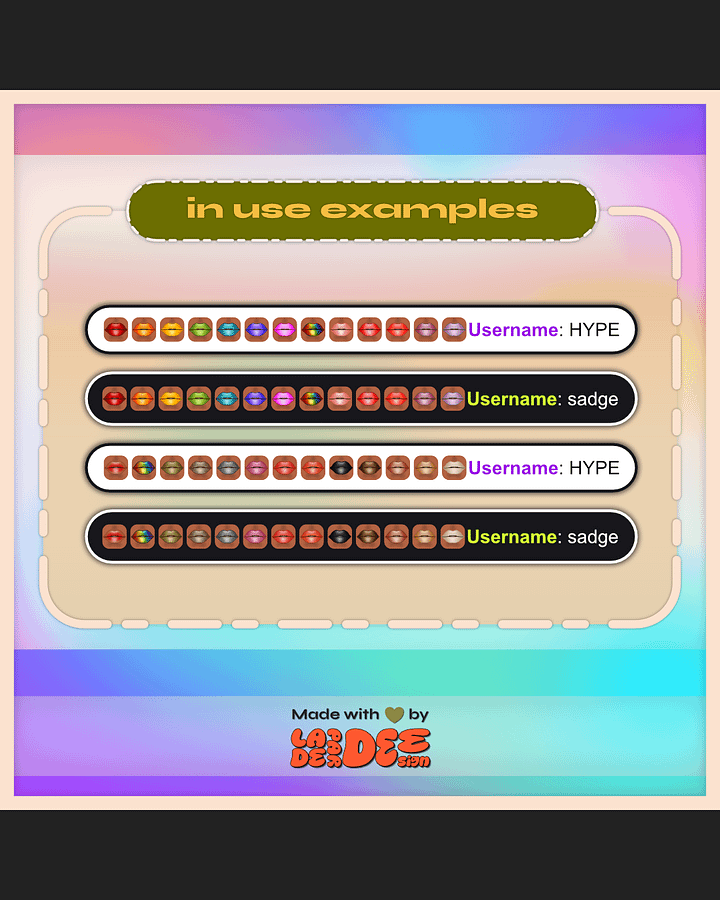 Lippie Badges [Medium Set] product image (2)