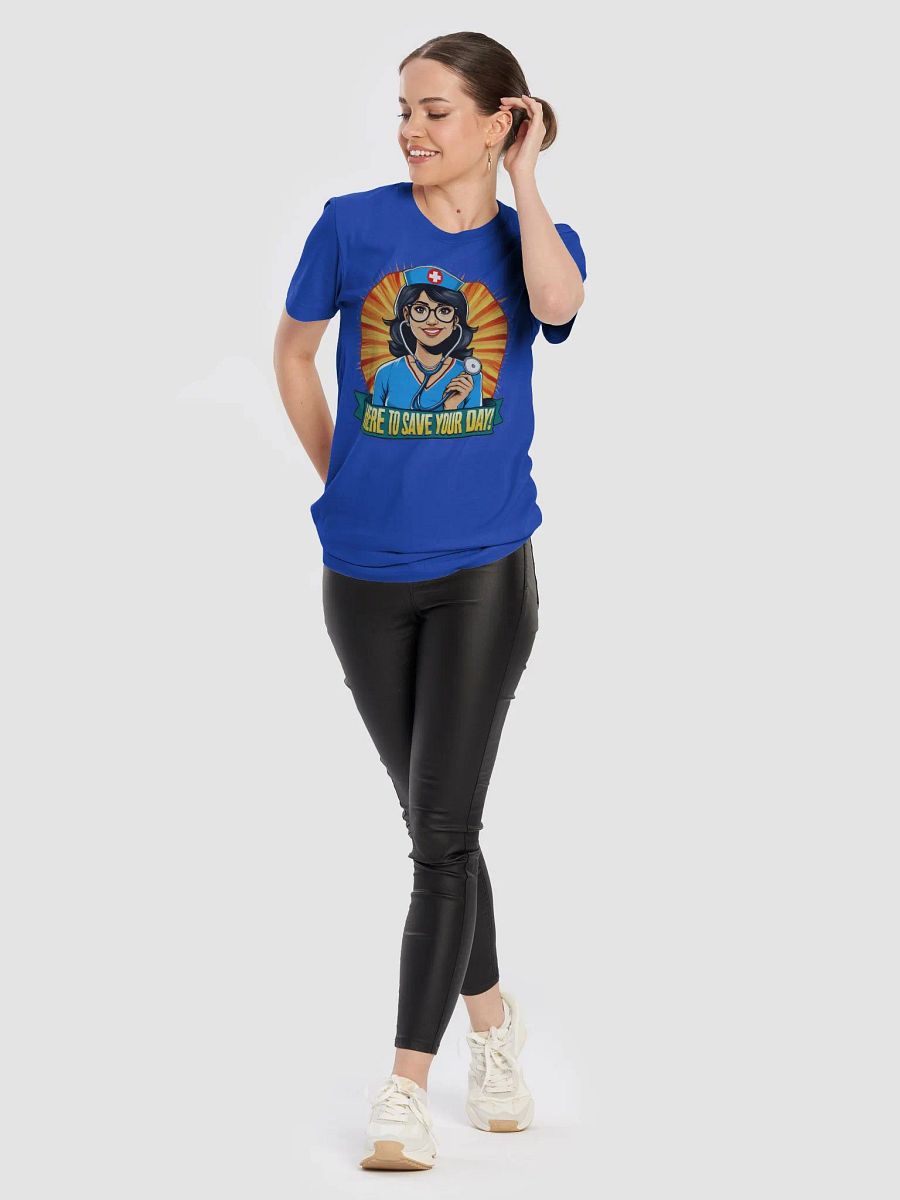 Smiling Nurse Here to Save Your Day T-Shirt product image (104)