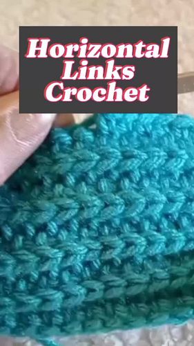 Horizontal Links Crochet Stitch #crochetaddict #crochetinspiration #crocheting #crochetersofinstagram #crochet