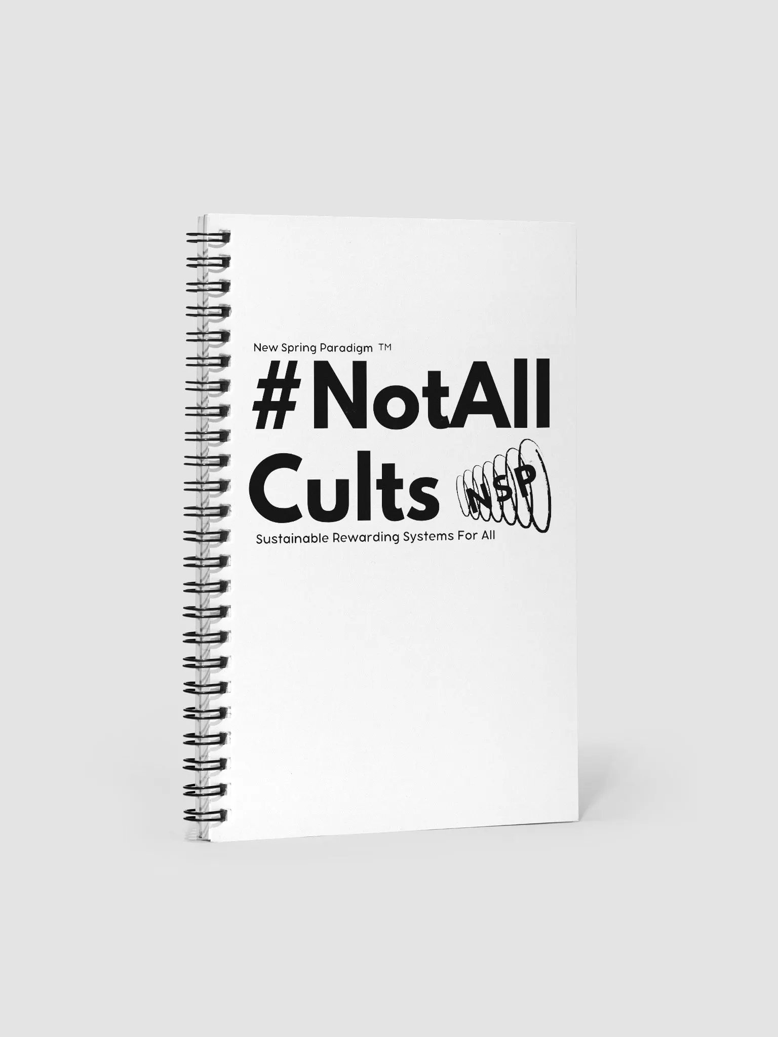 #NotAllCults Notebook - White product image (1)