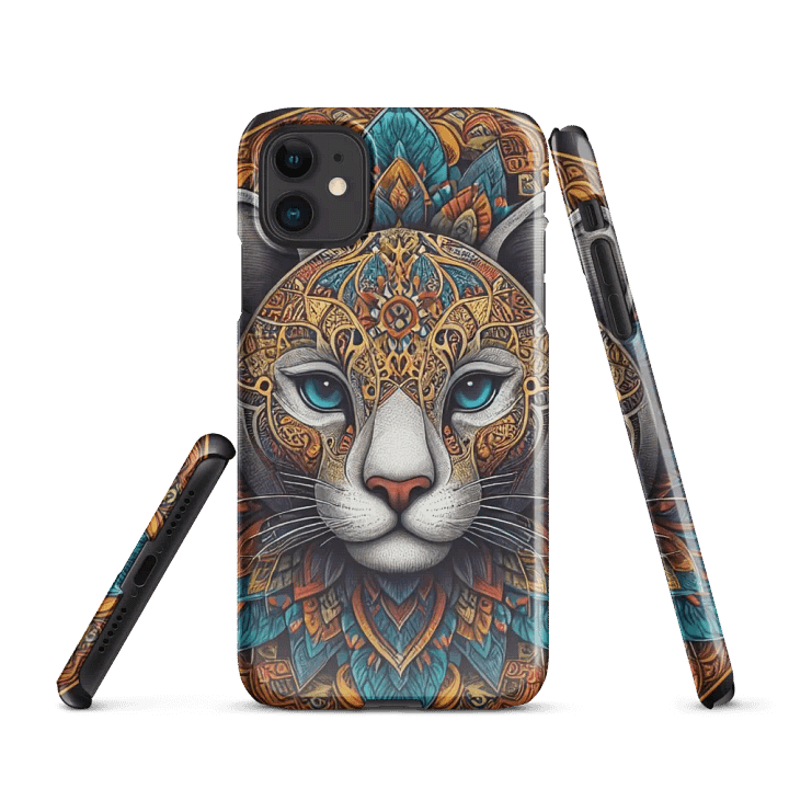 Snap Case for iPhone® | AI Design Cat mandala product image (1)