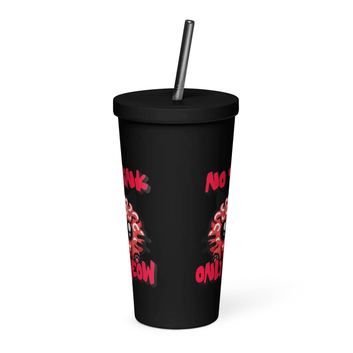 No think only MEOW insulated tumbler product image (2)