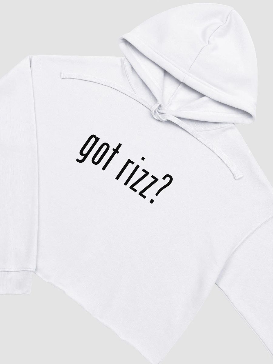 got rizz? Canvas Fleece Crop Hoodie product image (3)