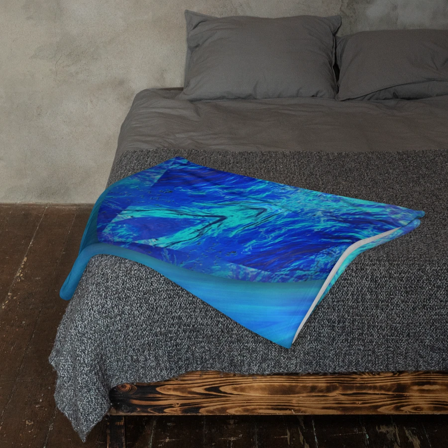 Blue Water Kaleidoscope Throw Blanket product image (23)