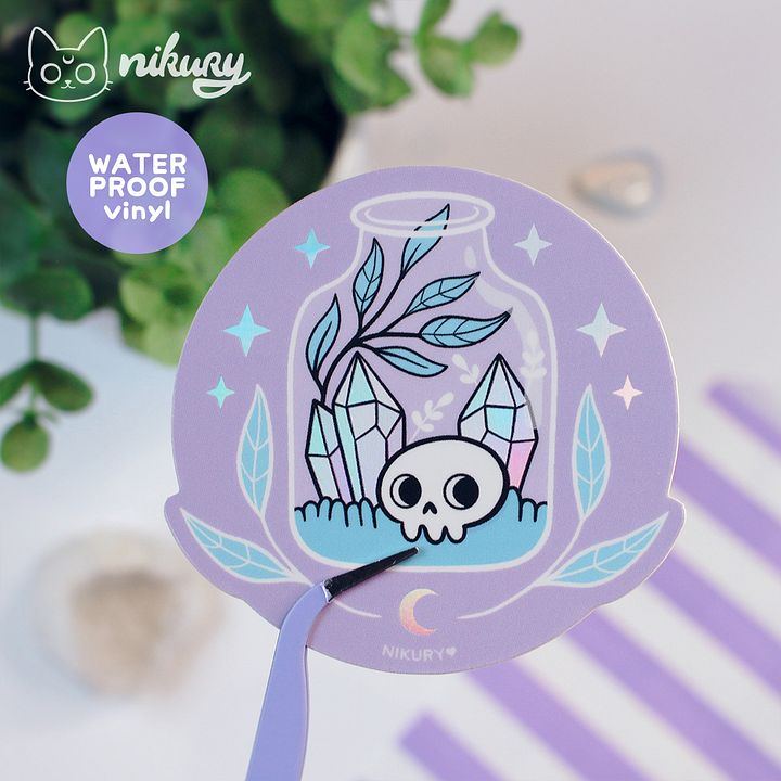 Holographic Pastel Terrarium Sticker product image (2)