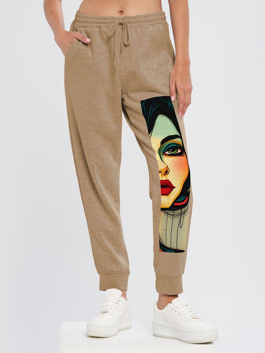 Vibrant Muse Face Illustration Joggers product image (6)