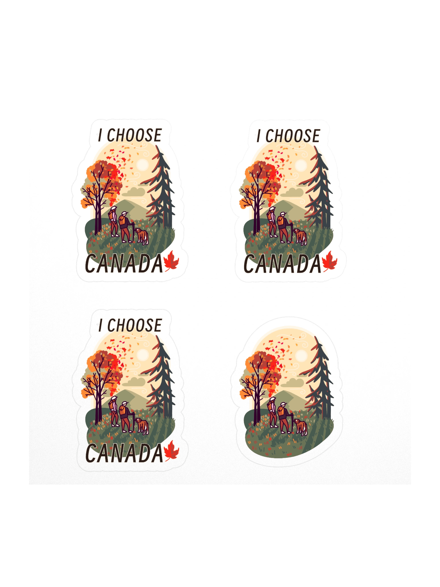 I CHOOSE CANADA, FALL EDITION landscape stickers by Claus Kellerman POV product image (1)
