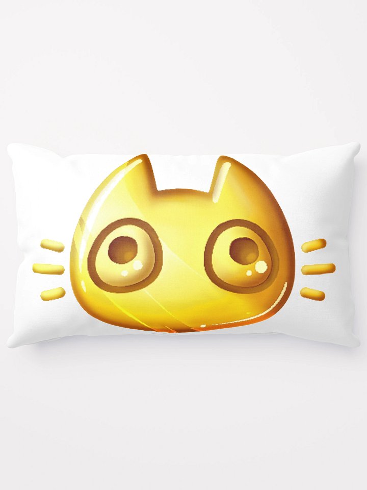 Long Cushion - Gold Cat Face product image (1)