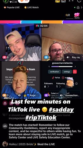Sad day for everyone 😞 #riptiktok #fyp I love you TikTok ❤️