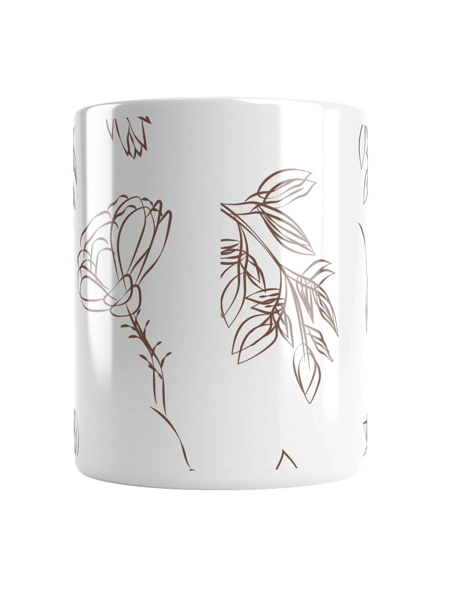 Floral Harmony White Glossy Mug product image (9)