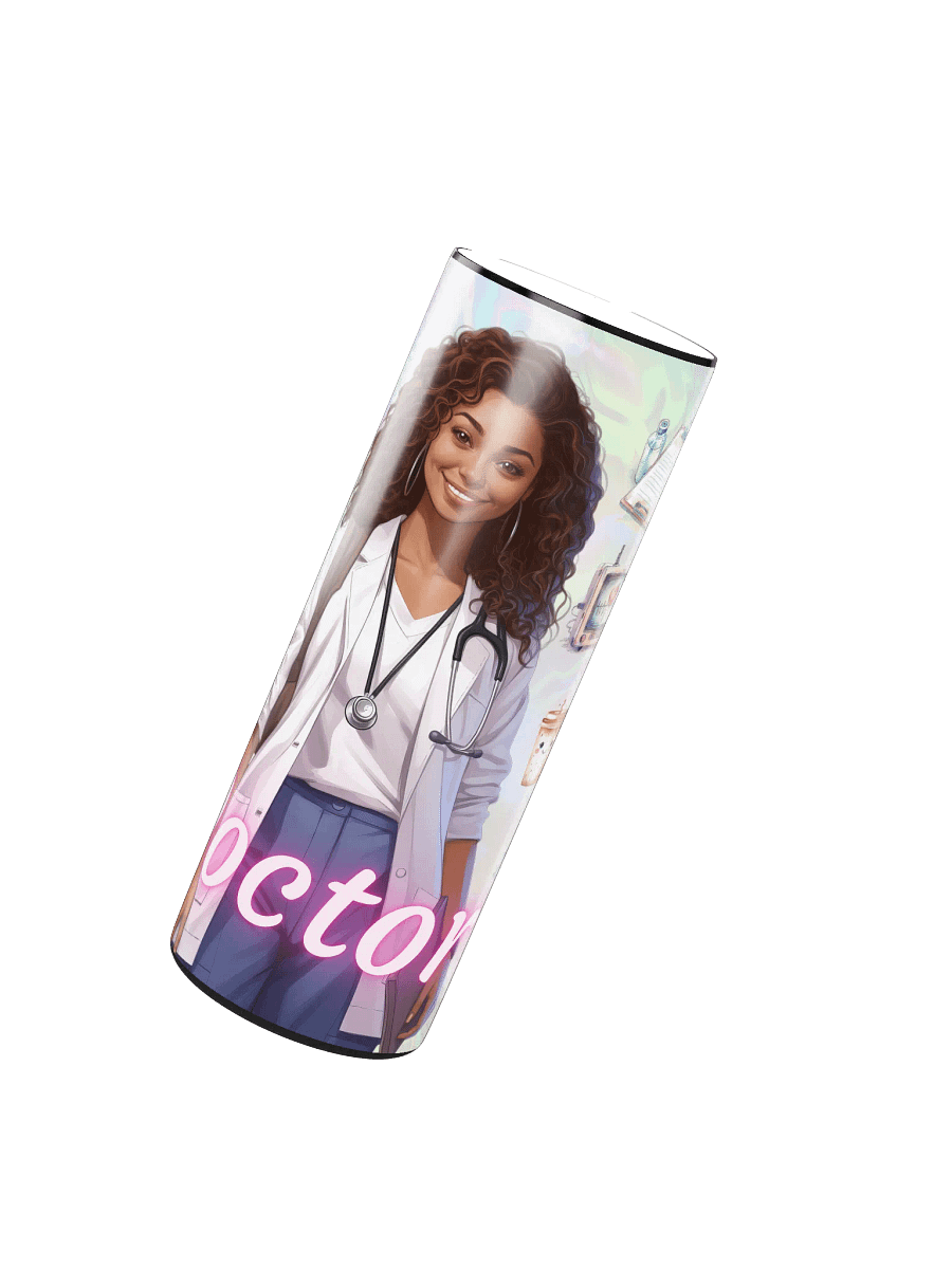 Black Doctor 20 oz Skinny Stainless Steel Tumbler product image (3)