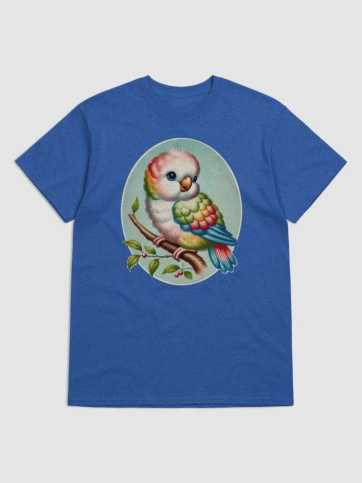 Retro-Style Colorful Bird Unisex Adult T-Shirt product image (1)