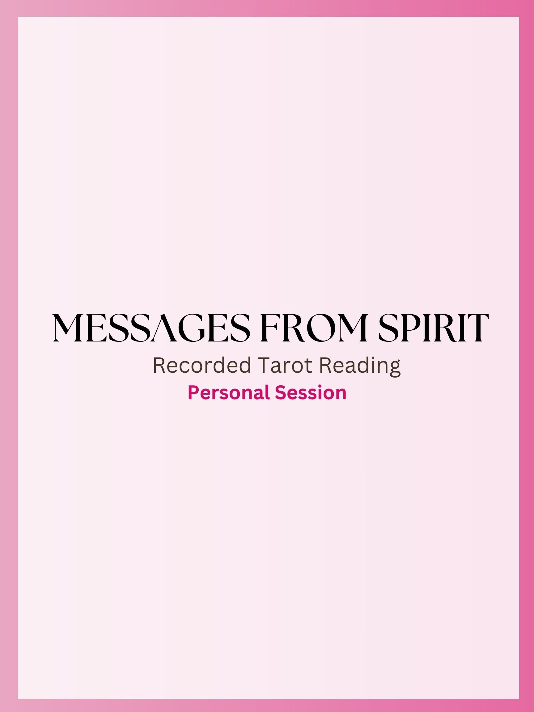 Messages From Spirit | Recorded Tarot Reading product image (1)