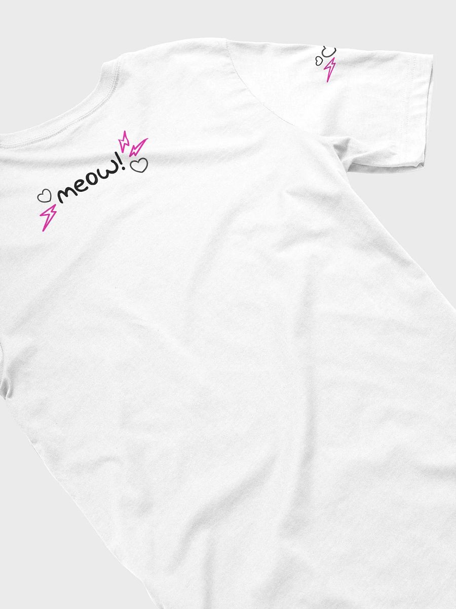 Lovely Digital Meow // T-Shirt - Neon Pink - Light Mode product image (4)