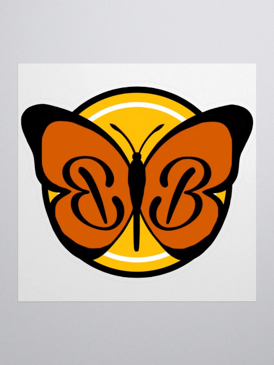 ButterflyBeulah BB Monarch Logo Kiss Cut Sticker product image (1)
