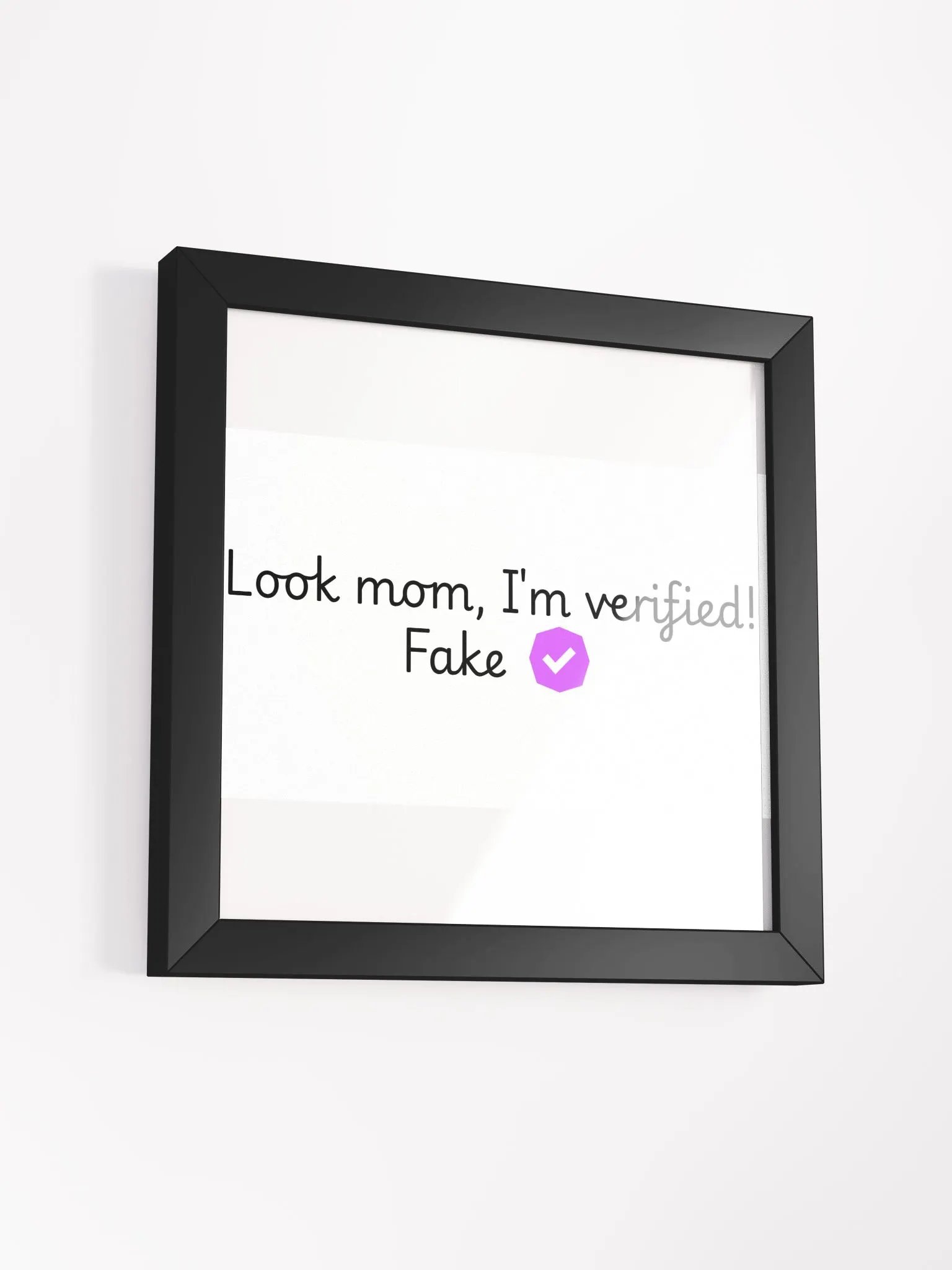 Verified Square Framed High-Quality Matte Poster product image (3)
