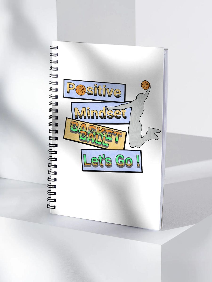 Positive Mindset Basketball Spiral Notebook product image (3)